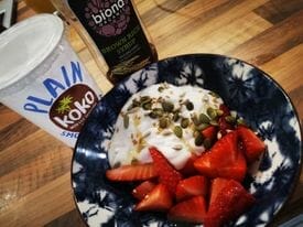 A healthy vegan breakfast